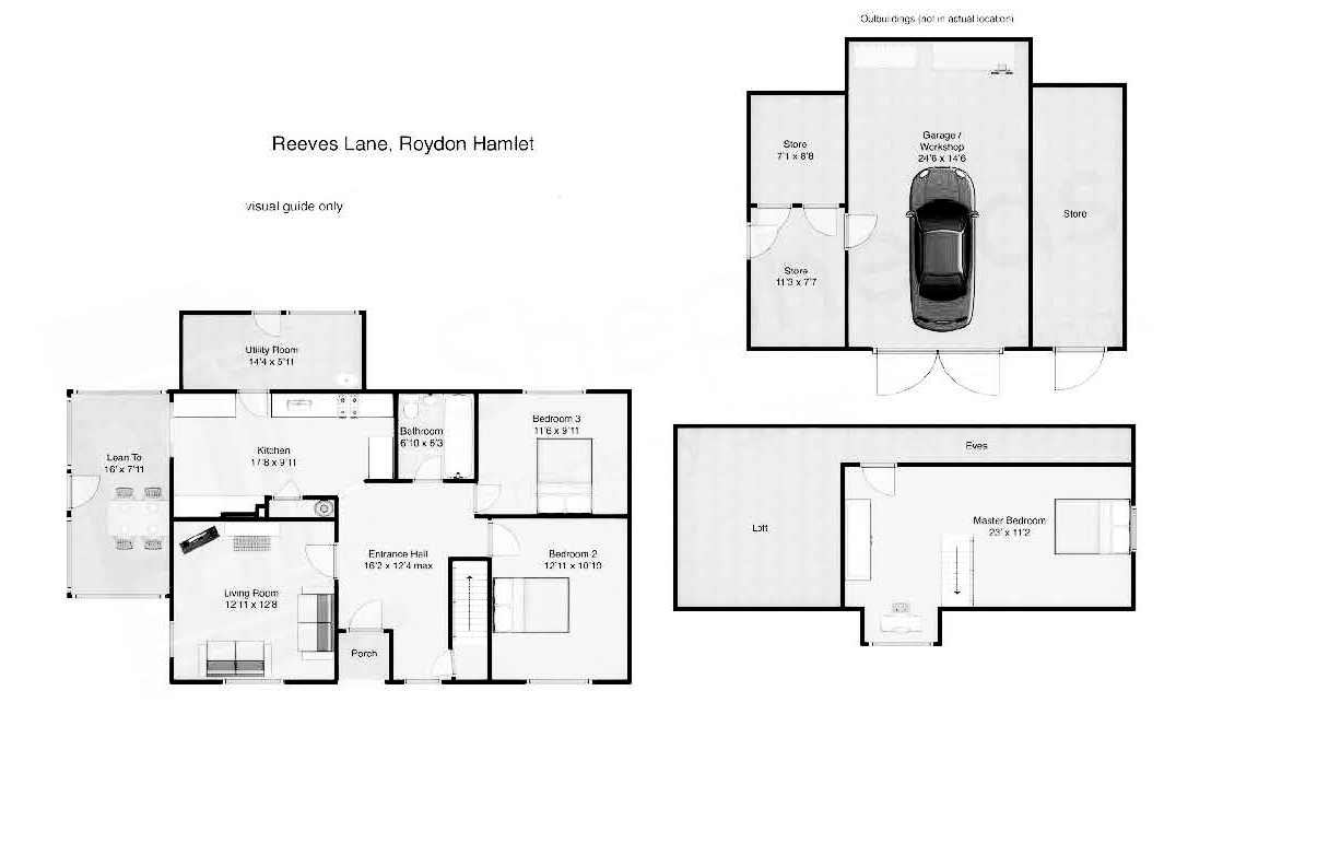 Floorplans For Reeves Lane, Roydon, Essex