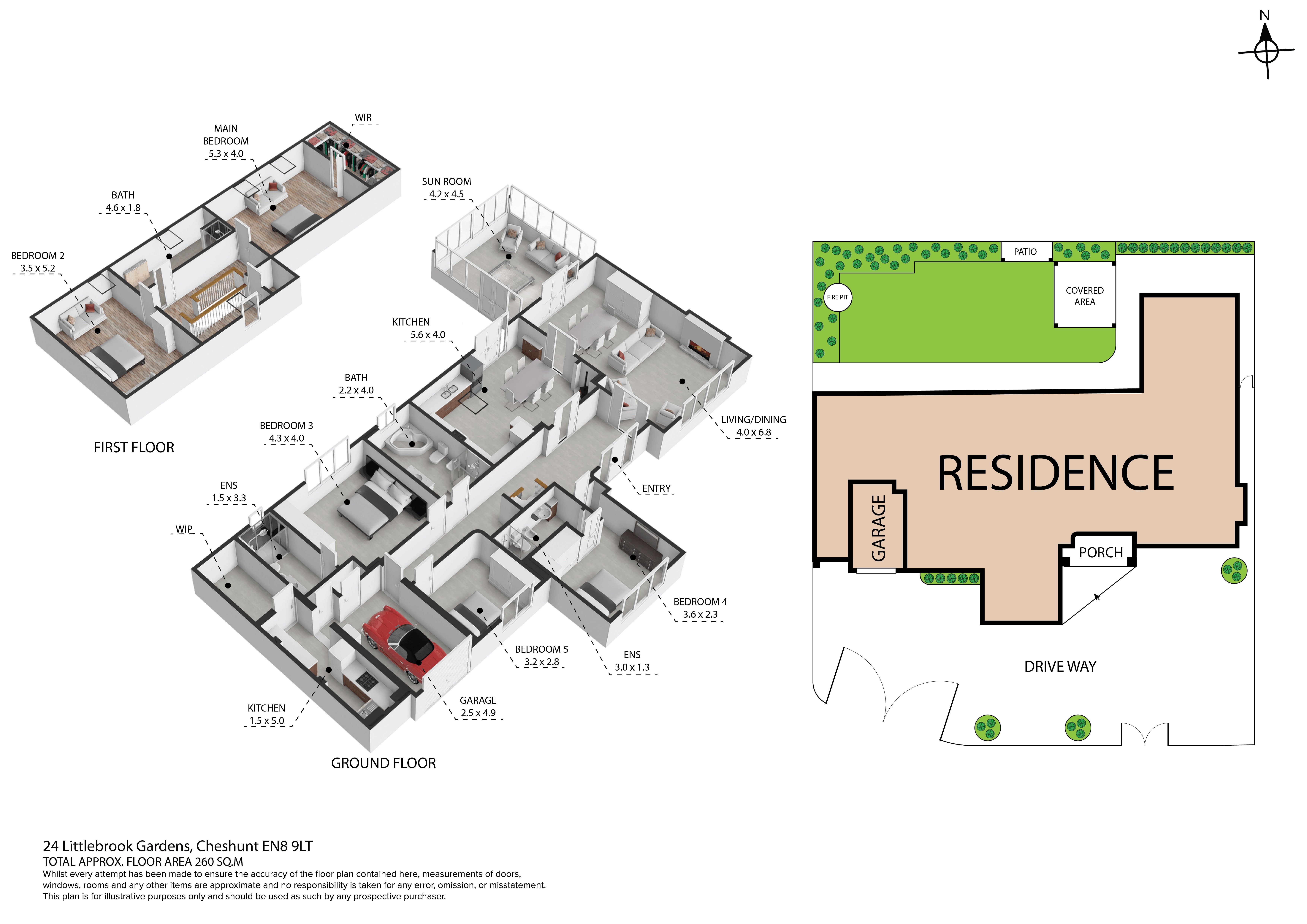 Floorplans For Cheshunt, Waltham Cross, Hertfordshire