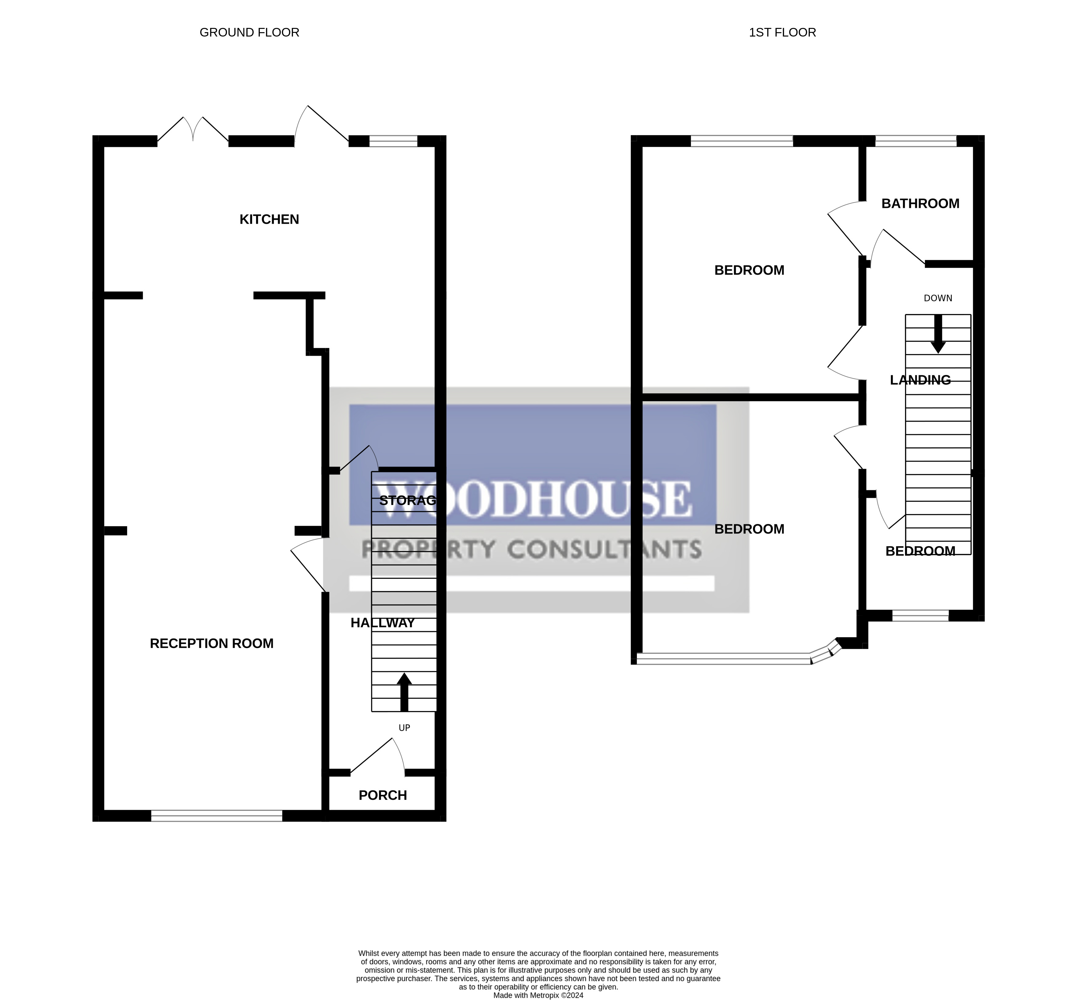 Floorplans For Abbey Road, Waltham Cross, Hertfordshire