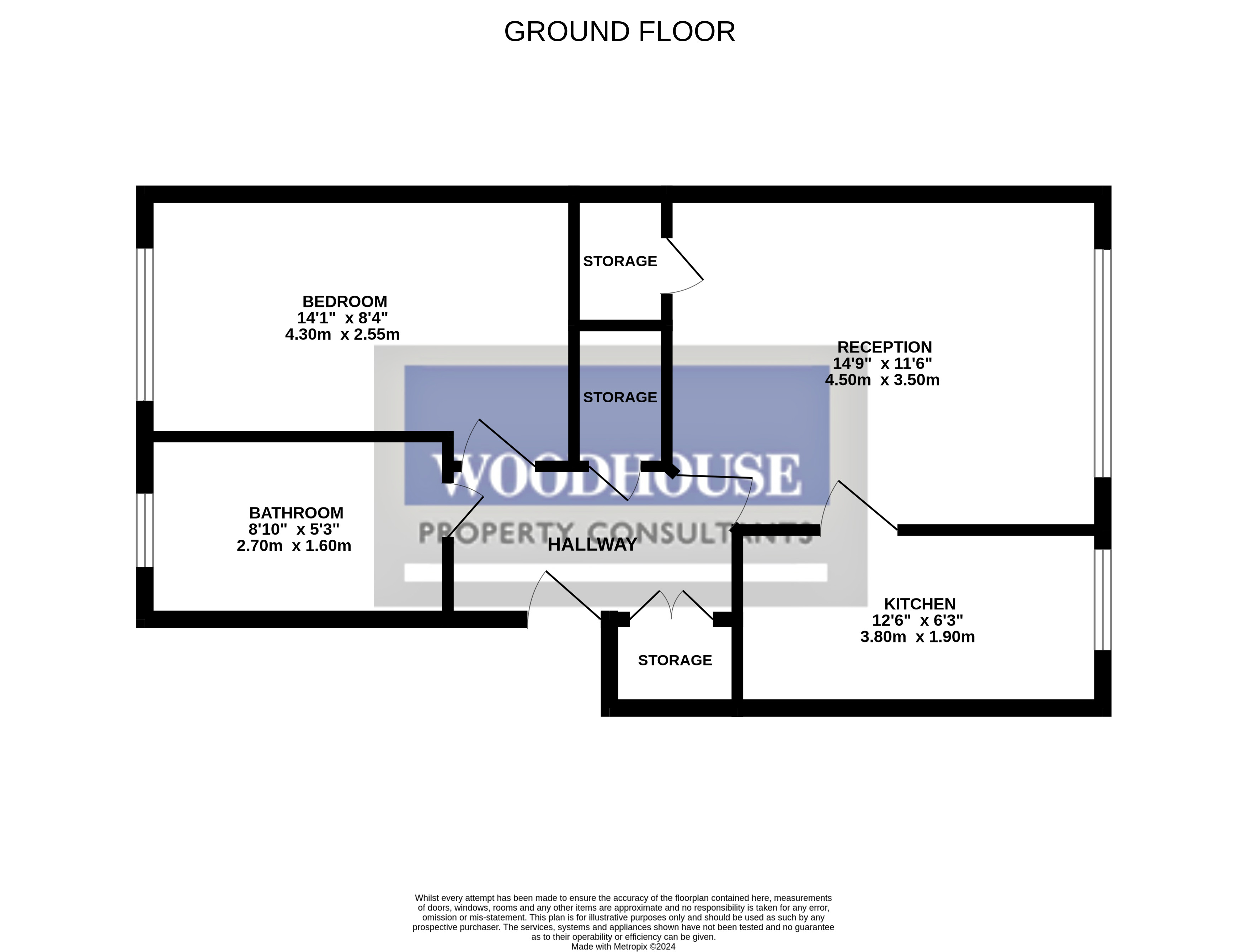 Floorplans For Halifax Road, Enfield, Greater London