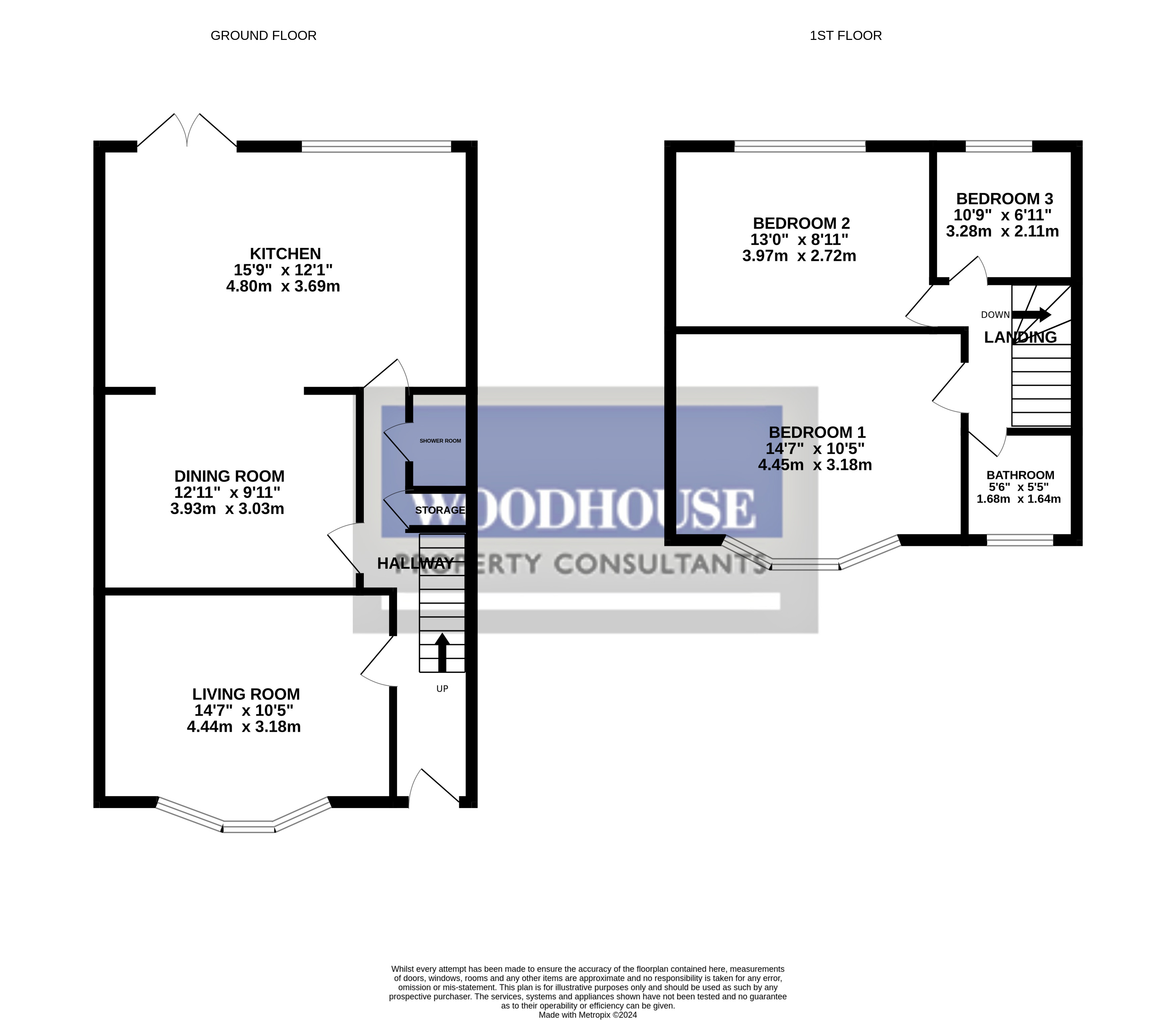 Floorplans For Trinity Lane, Waltham Cross, Hertfordshire