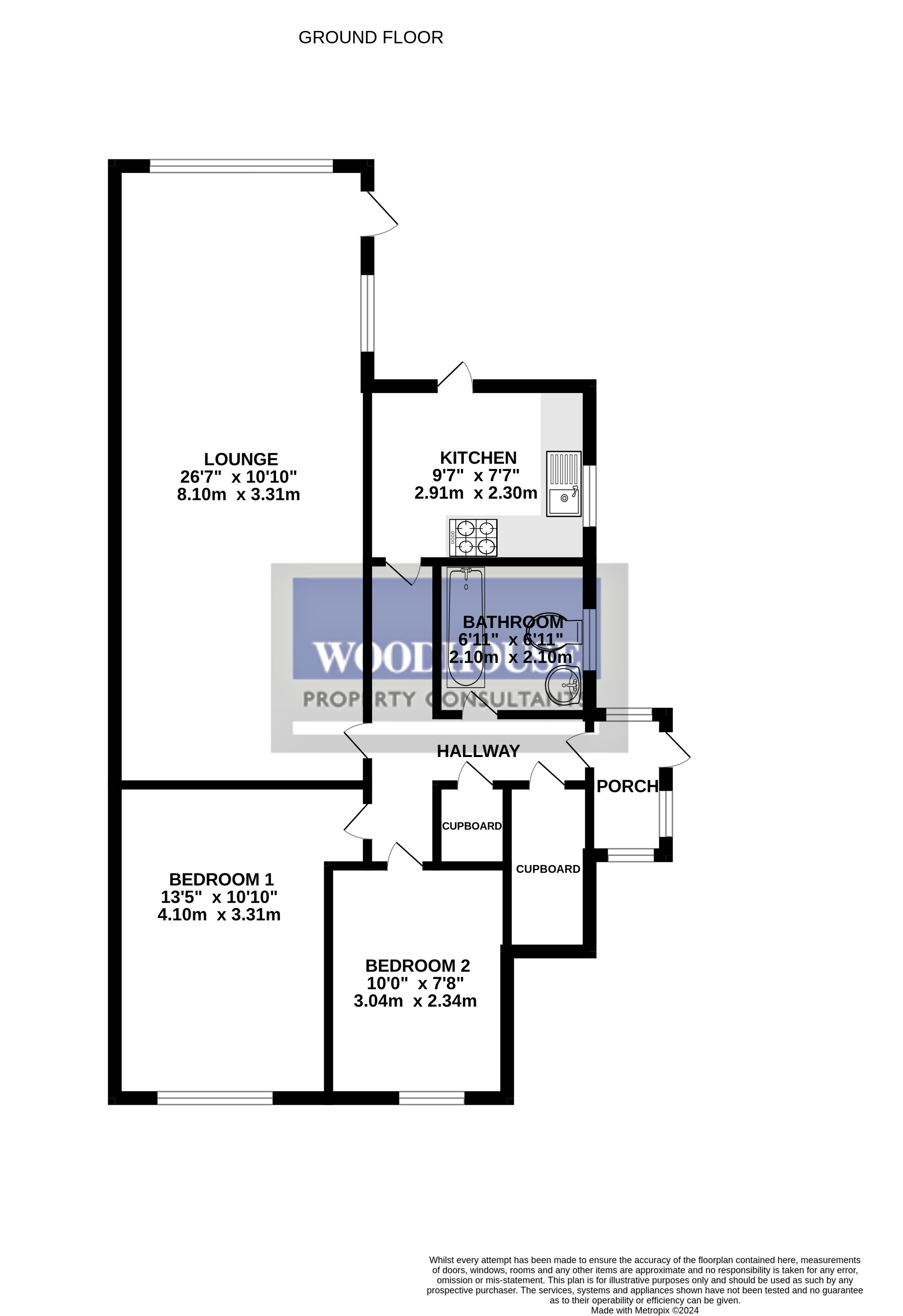 Floorplans For Berkley Avenue, Waltham Cross, Hertfordshire