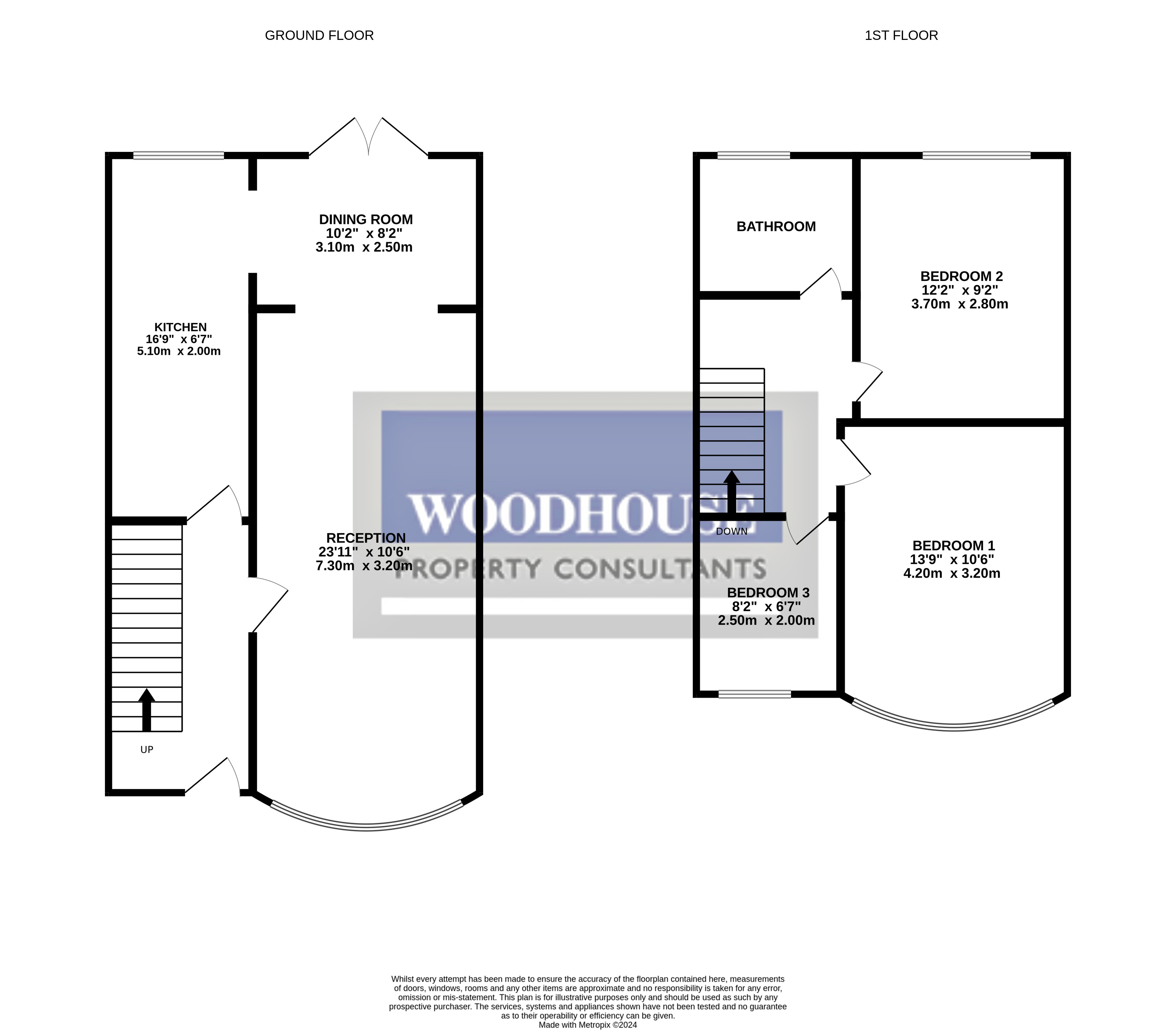 Floorplans For Seaforth Drive, Waltham Cross, Hertfordshire