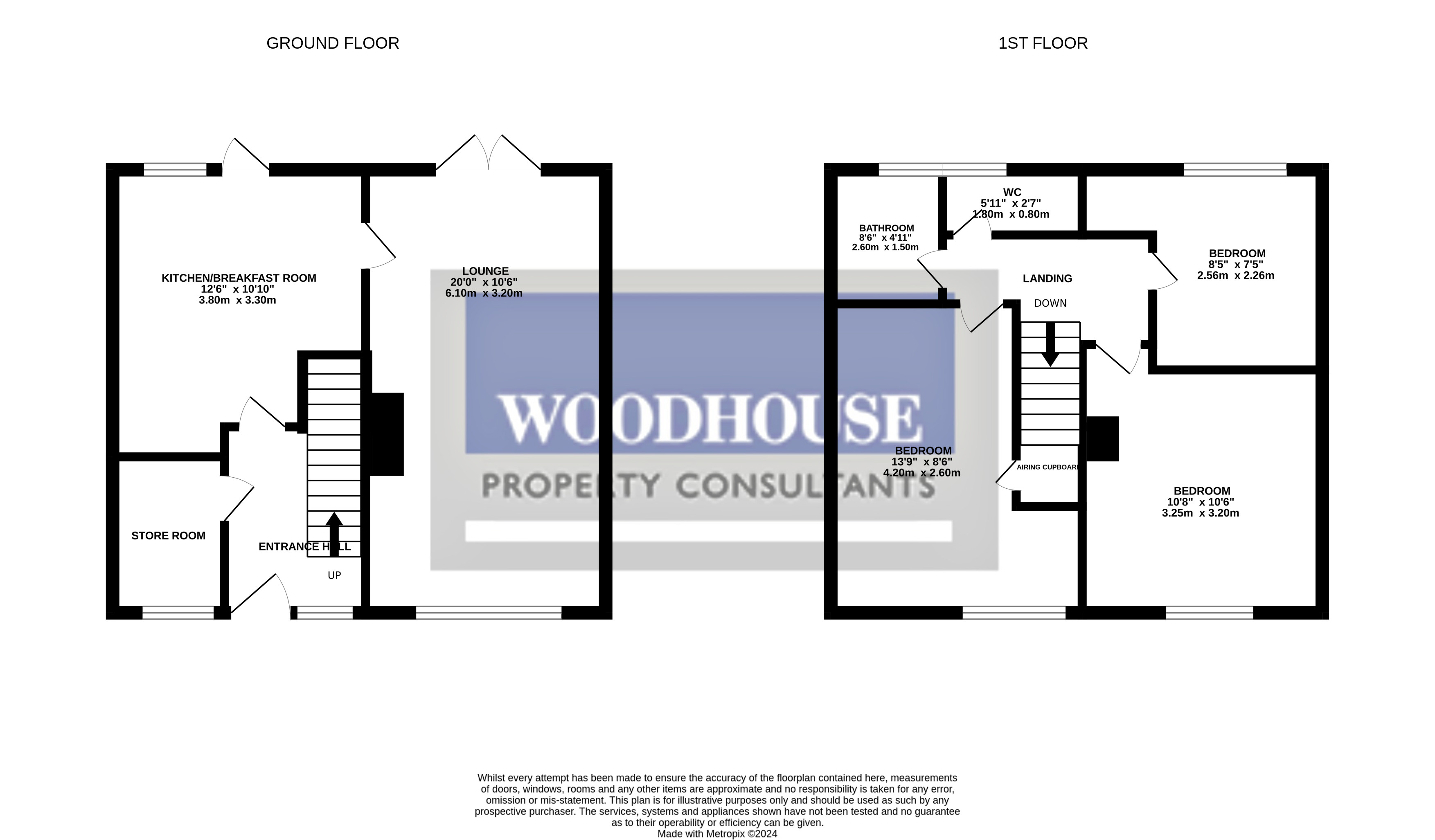 Floorplans For Primrose Field, Harlow, Essex