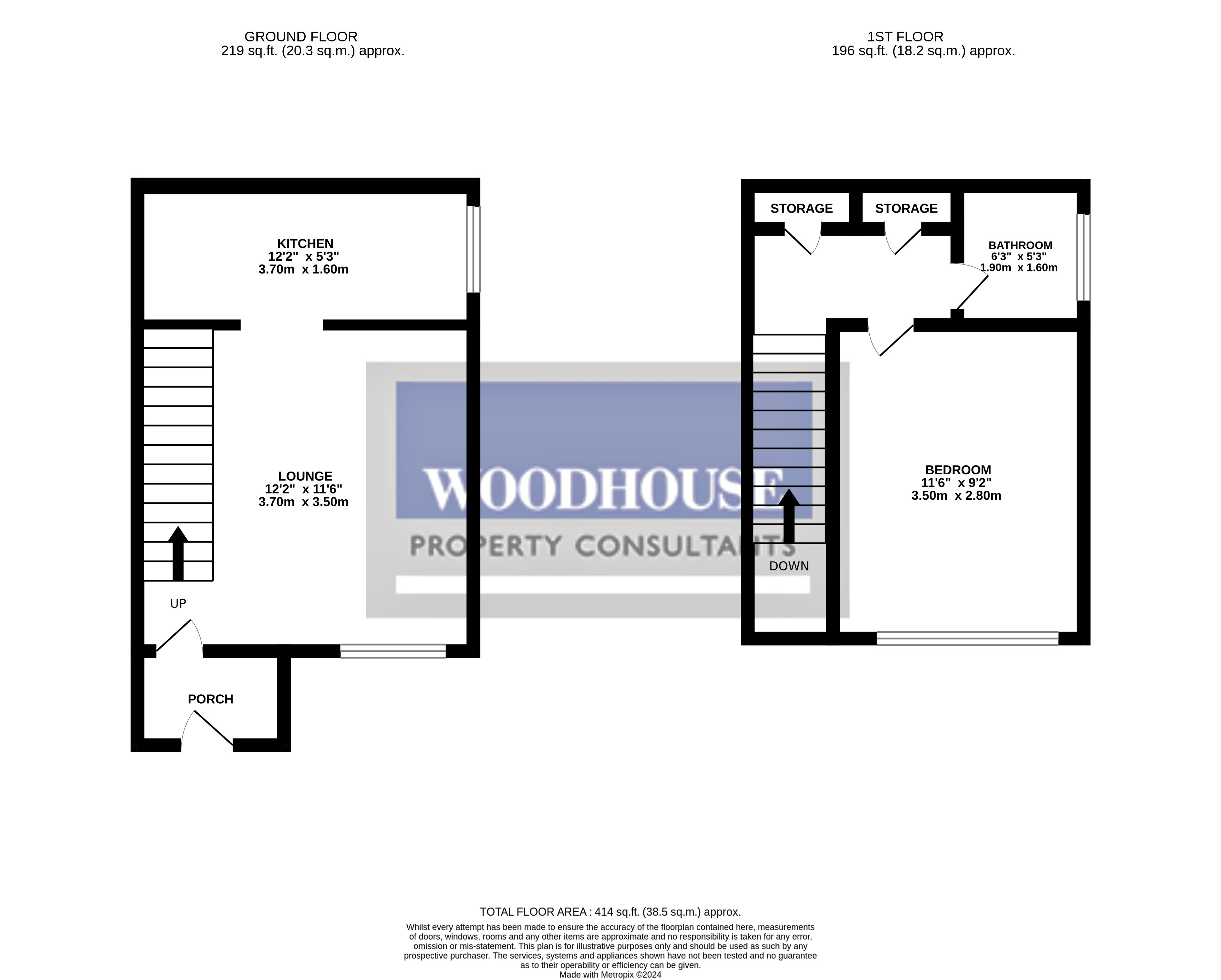 Floorplans For Denny Gate, Cheshunt, Hertfordshire