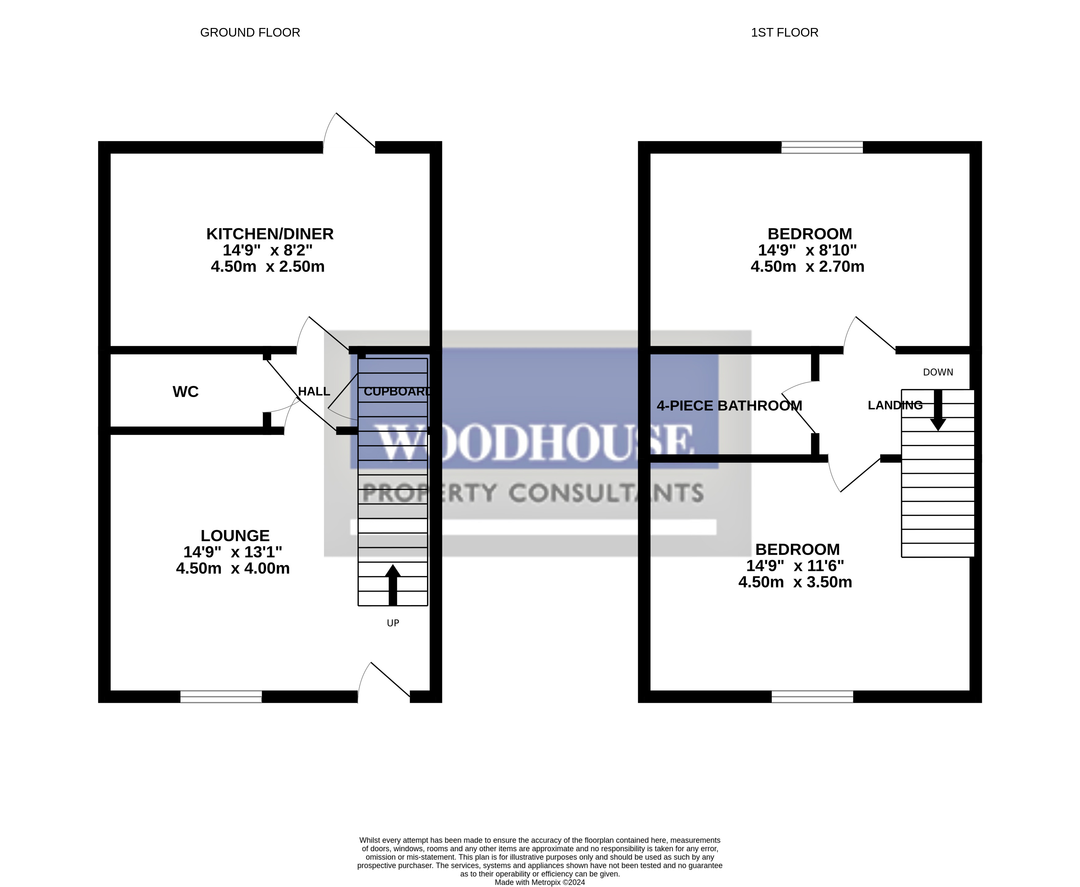 Floorplans For Aldermere Avenue, Cheshunt, Hertfordshire