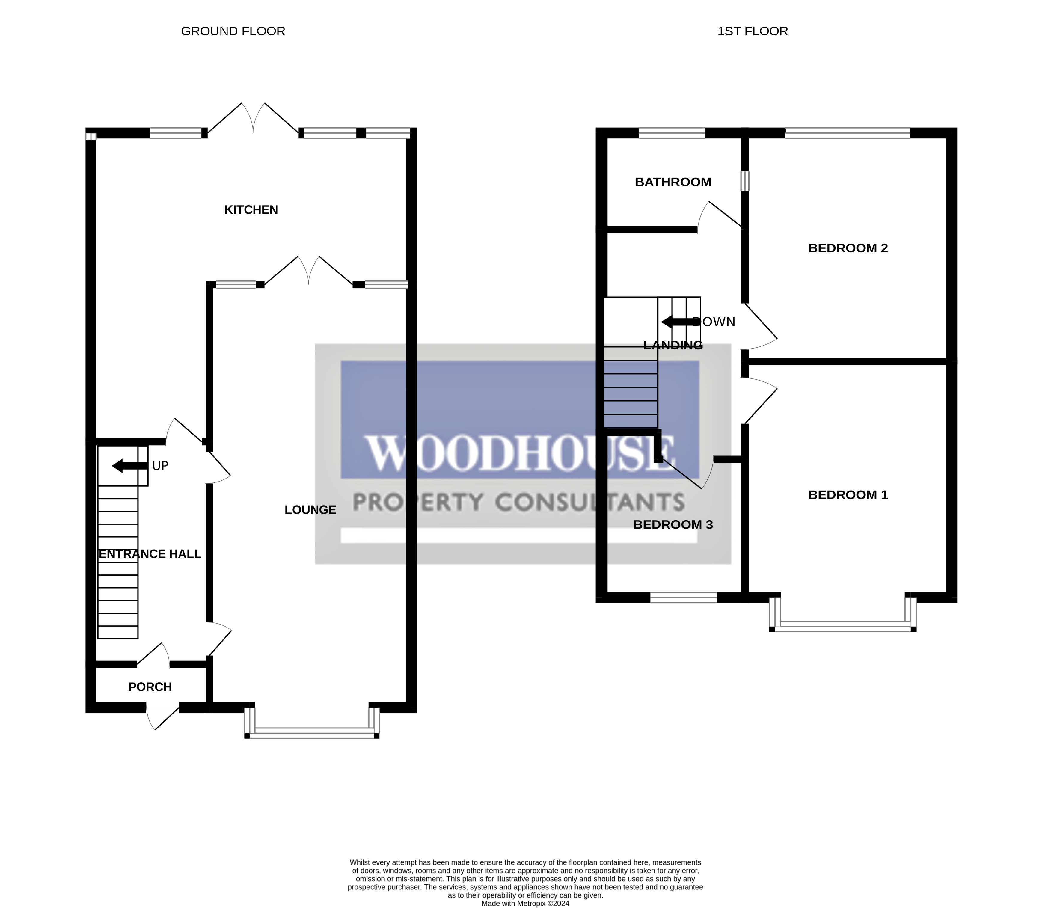 Floorplans For Hurst Drive, Waltham Cross, Hertfordshire