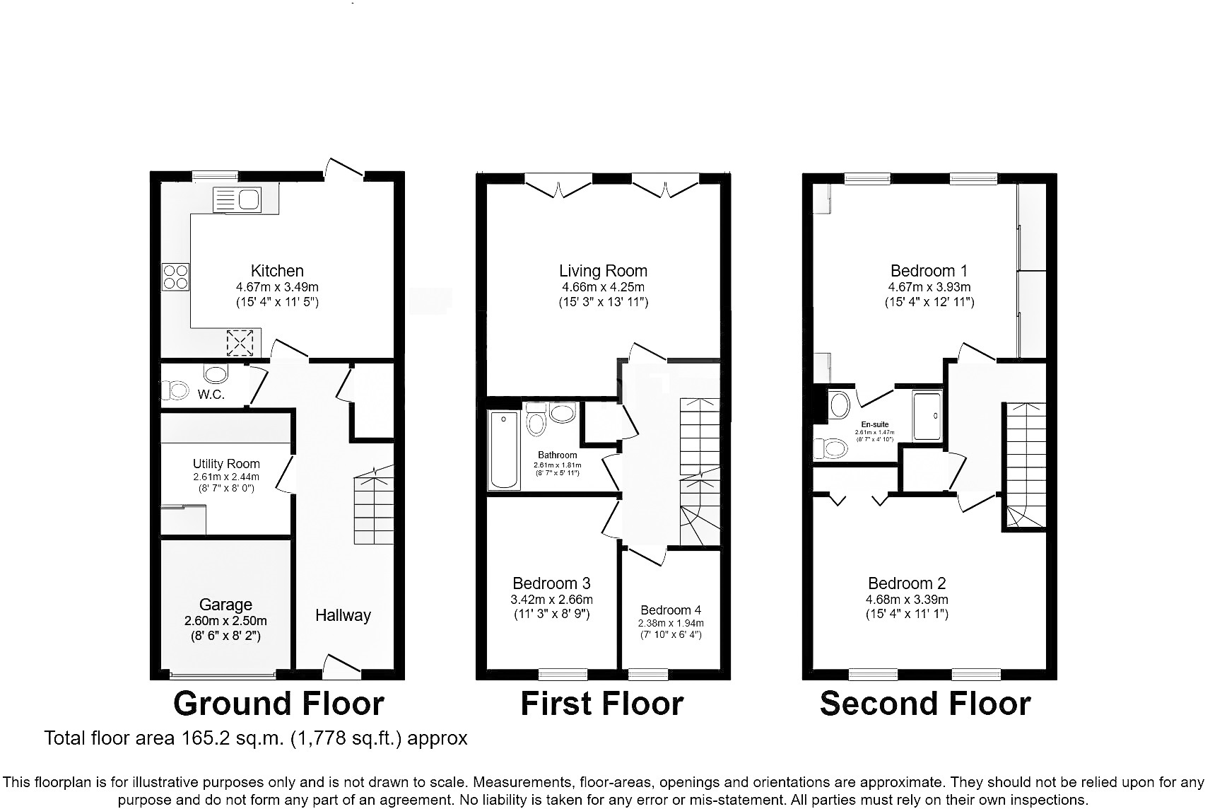 Floorplans For Robinia Road, Broxbourne, Hertfordshire