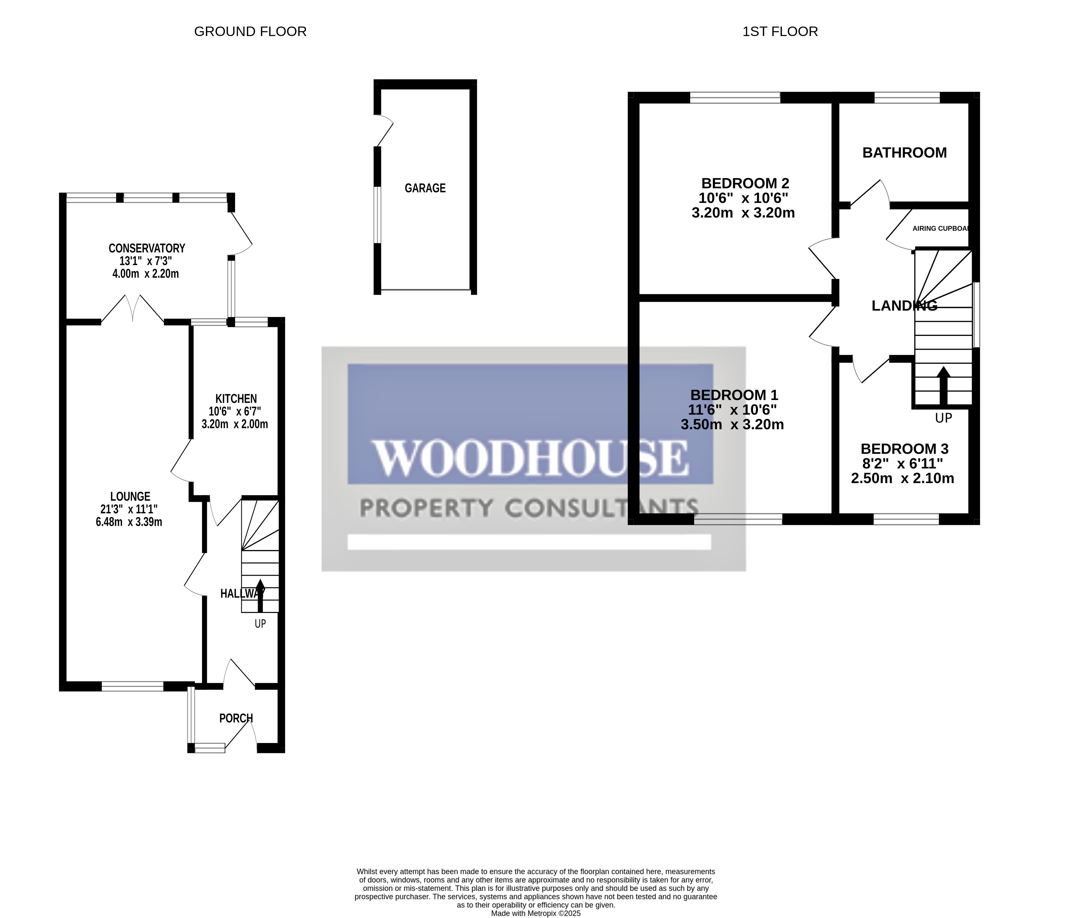 Floorplans For Warwick Drive, Cheshunt, Hertfordshire